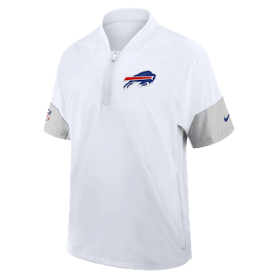 Buffalo Bills Sideline Coach Men's Nike NFL 1/2-Zip Short-Sleeve